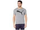 Puma Elevated Essentials Big Cat Logo Tee (medium Gray Heather) Men's T Shirt