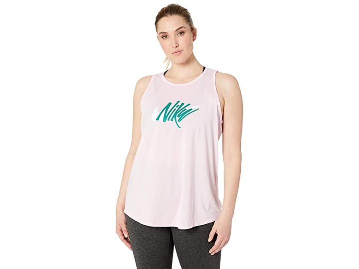 Nike Dry Legend Tomboy Tank (sizes 1x-3x) (pink Foam) Women's Sleeveless