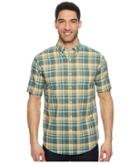 Pendleton S/s Seaside Button Down Shirt (sunny Sage Plaid) Men's Short Sleeve Button Up