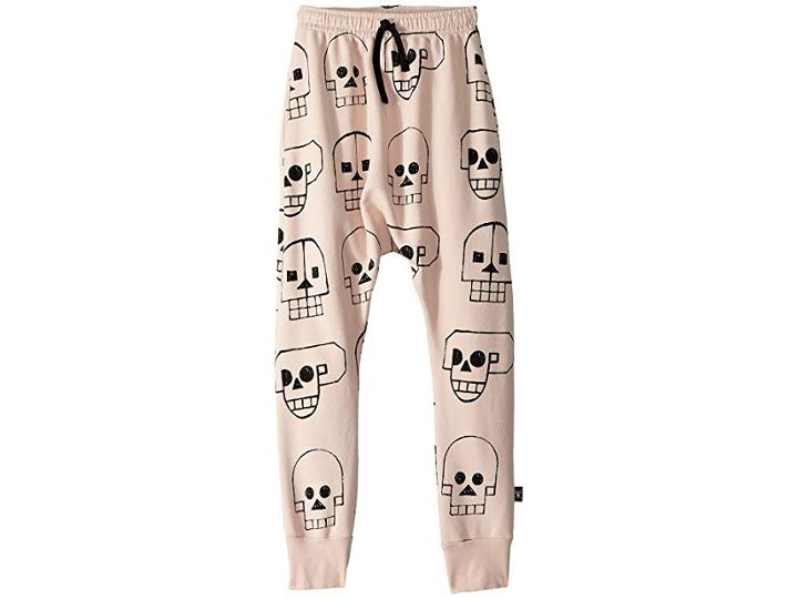 Nununu Skull Robot Baggy Pants (little Kids/big Kids) (powder Pink) Girl's Casual Pants
