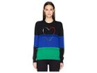 Paul Smith Heart Color Block Sweater (navy) Women's Sweater