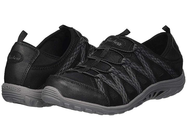 Skechers Reggae Fest Web Of Ties (black) Women's Shoes