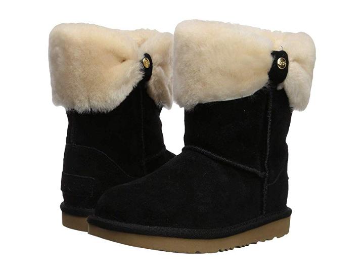 Ugg Kids Ramona Classic Short Ii (little Kid/big Kid) (black) Girls Shoes