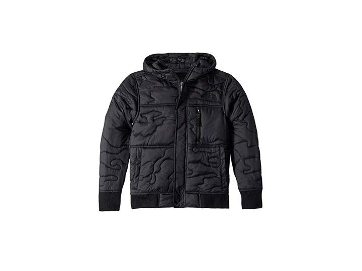 The North Face Kids Camo Quilt Insulated Hoodie (little Kids/big Kids) (tnf Black) Boy's Sweatshirt