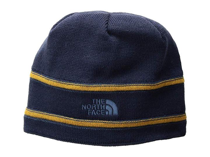 The North Face Kids Tnftm Logo Beanie (big Kids) (cosmic Blue/golden Brown/shady Blue) Beanies