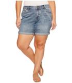 Lucky Brand Plus Size Georgia Roll Up Shorts (wichita Falls) Women's Shorts