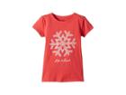 Life Is Good Kids Primal Snowflake Crusher T-shirt (little Kids/big Kids) (americana Red) Girl's T Shirt