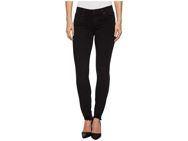 Paige Verdugo Ankle Super Distressed Hem In Black Fog (black Fog) Women's Jeans