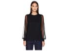 Sportmax Alex Jersey Long Sleeve Top (black) Women's Clothing
