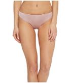 The Bikini Lab Solid Cinched Back Hipster Bikini Bottom (blush) Women's Swimwear