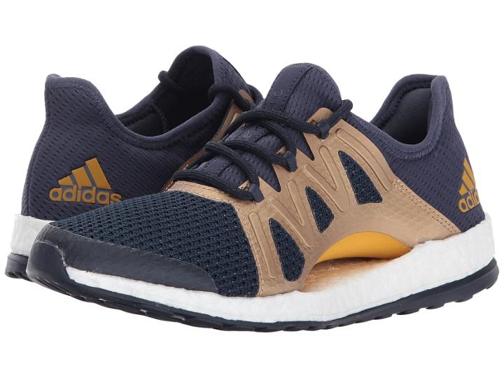 Adidas Running Pureboost Xpose (trace Blue/tactile Gold Metallic/legend Ink) Women's Running Shoes