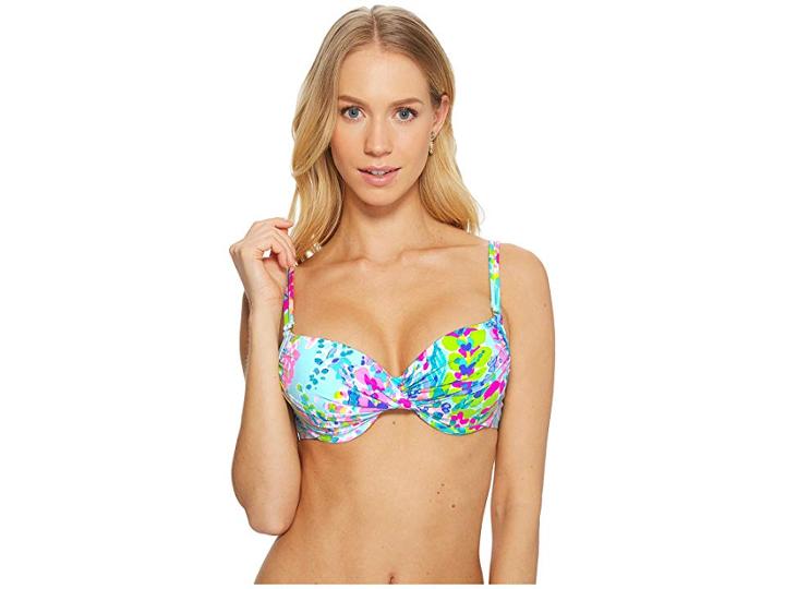 Lilly Pulitzer Blossom Underwire Bikini Top (multi Catch The Wave) Women's Swimwear