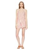 Rip Curl Shoreside Romper (red) Women's Jumpsuit & Rompers One Piece