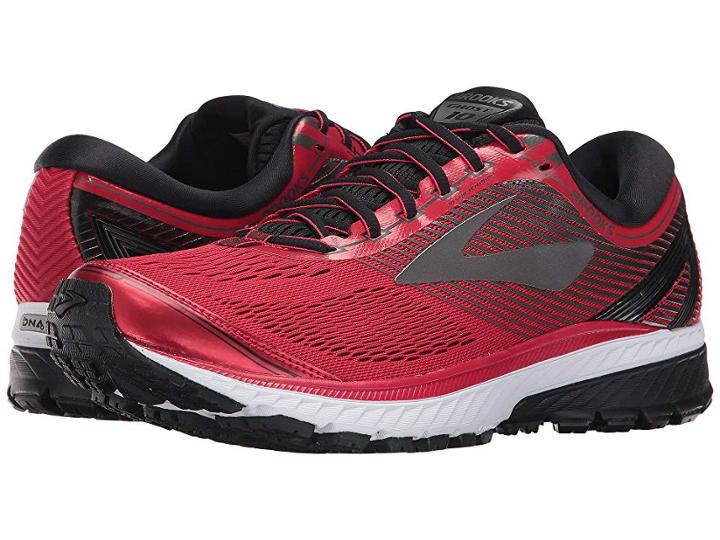 Brooks Ghost 10 (toreador/black/metallic Charcoal) Men's Running Shoes