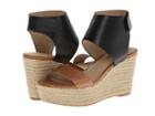Lucky Brand Olla (black/dark Camel) Women's Wedge Shoes