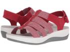 Clarks Arla Shaylie (red/white Heathered Elastic) Women's Sandals