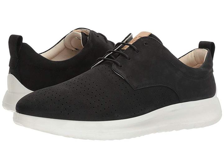Ecco Aquet Perf Tie (black) Men's Lace Up Casual Shoes