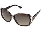 Guess Gf6065 (shiny Pink Havana With Rose Gold/brown Gradient With Light Flash) Fashion Sunglasses