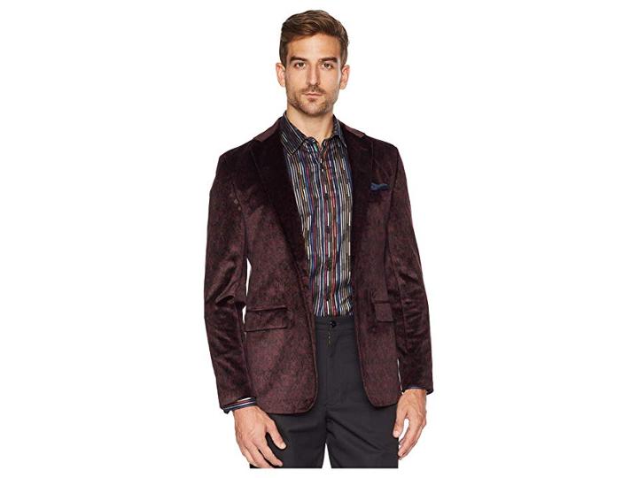 Robert Graham Barton Sports Coat (merlot) Men's Coat