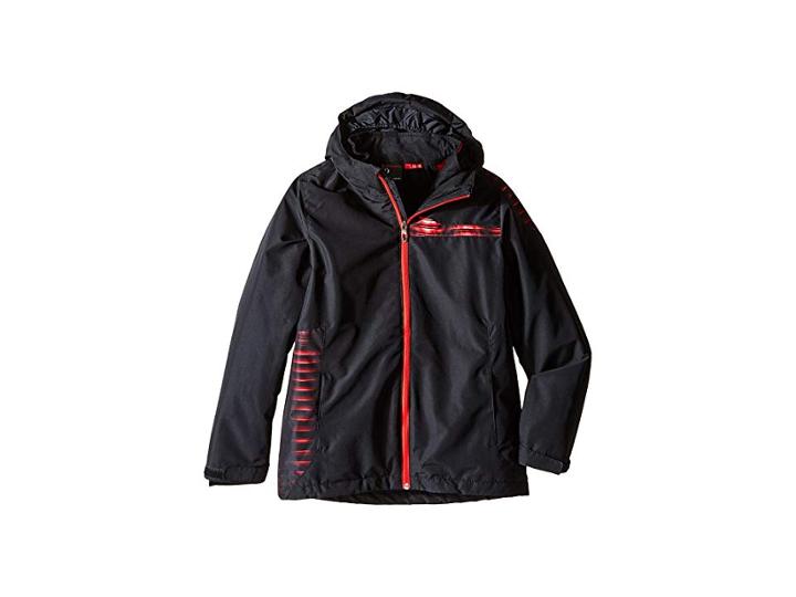 Spyder Kids Reckon 3-in-1 Jacket (big Kids) (black/space Armor Red) Boy's Coat