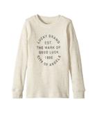 Lucky Brand Kids Long Sleeve Graphic Thermal Tee (little Kids/big Kids) (oatmeal Heather) Boy's Clothing