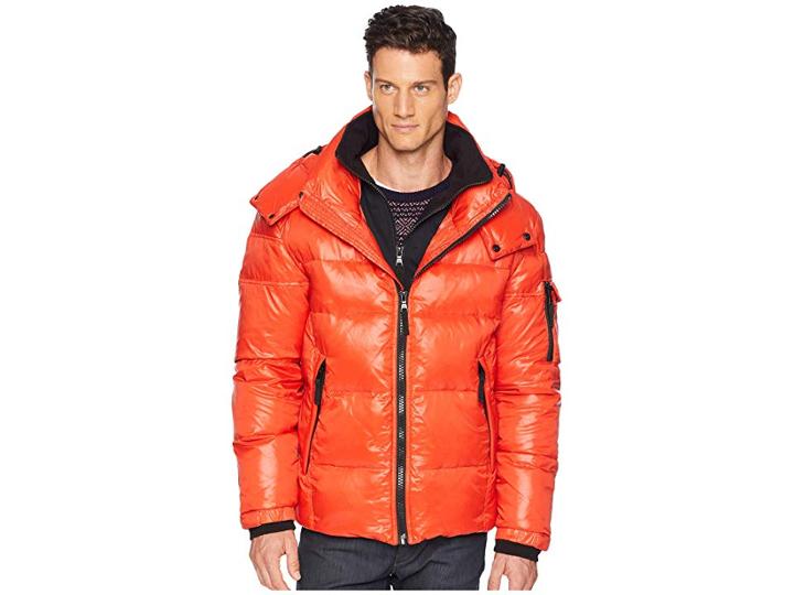 S13 Downhill Puffer (orange) Men's Coat