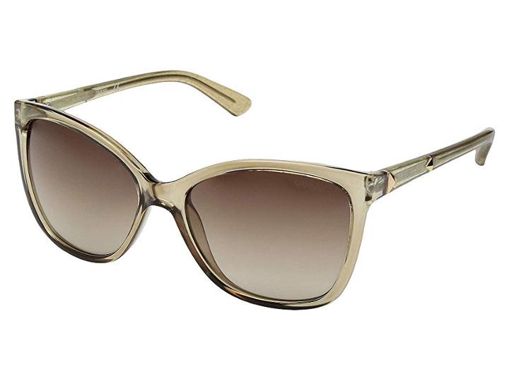 Guess Gu7456 (shiny Beige/gradient Brown) Fashion Sunglasses