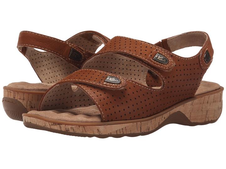 Softwalk Bolivia (tan Tumbled Buff Leather) Women's Sandals