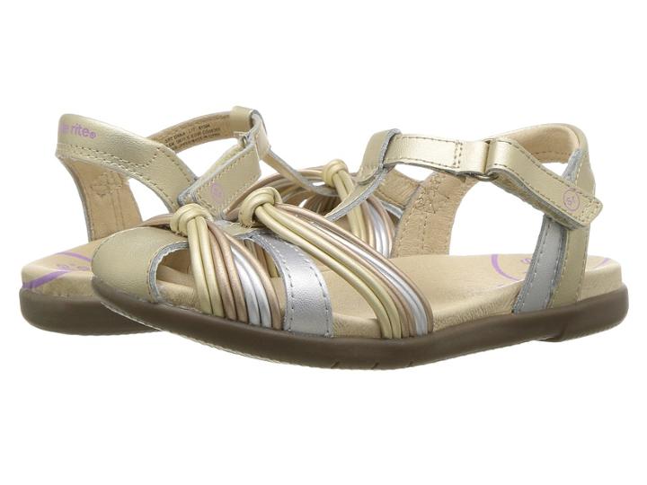 Stride Rite Srt Dana Open Heel (little Kid) (metallic Multi) Girl's Shoes