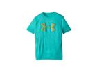 Under Armour Kids Tech Big Logo Printed Tee (big Kids) (teal Punch/tourmaline Teal/tokyo Lemon) Boy's T Shirt