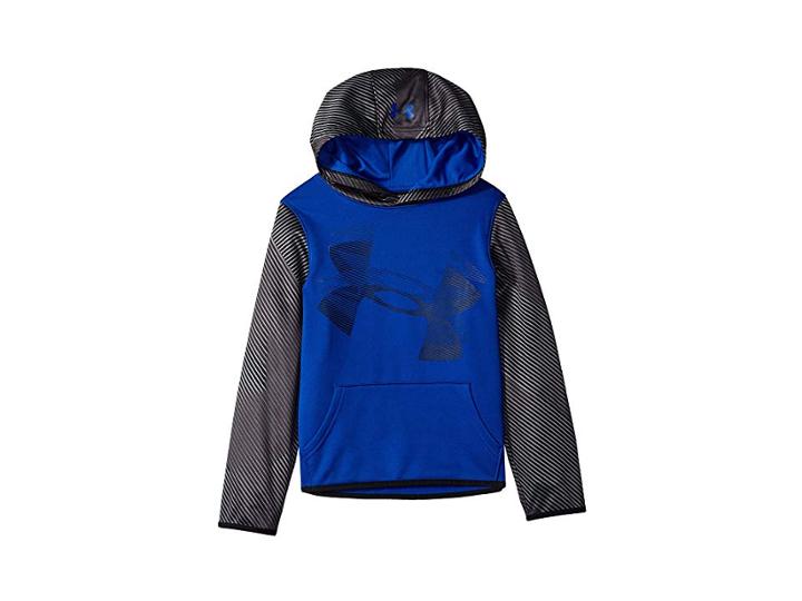Under Armour Kids Af Highlight Sleeve Hoodie (big Kids) (royal/black) Boy's Sweatshirt