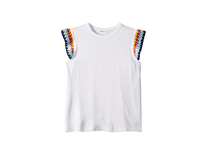 Missoni Kids Jersey T-shirt (toddler/little Kids) (white) Girl's T Shirt