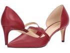 Nine West Sumner Pump (red Leather) Women's Shoes
