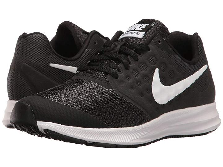 Nike Kids Downshifter 7 (big Kid) (black/metallic Silver/anthracite) Boys Shoes