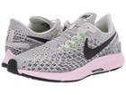 Nike Air Zoom Pegasus 35 Flyease (vast Grey/black/pink Foam/lime Blast) Women's Running Shoes