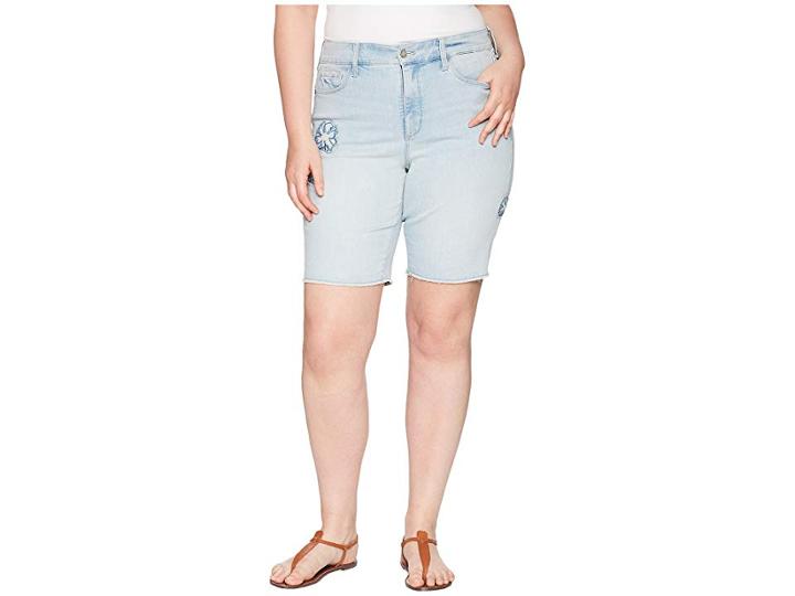 Nydj Plus Size Plus Size Briella Shorts Dream Blossom In Palm Desert (palm Desert) Women's Shorts