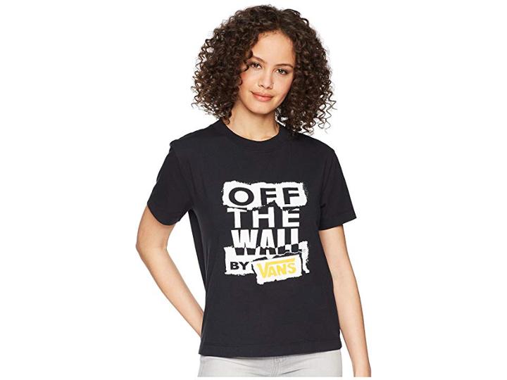 Vans Ripped Otw Boxy Top (black) Women's Clothing