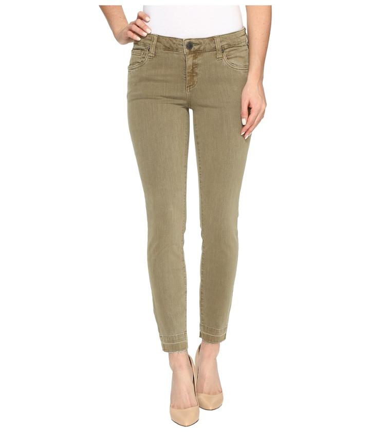 Kut From The Kloth Connie Ankle Skinny With Released Hem In Olive (olive) Women's Jeans