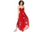 Free People Beau Smocked Printed Slip (red Combo) Women's Dress