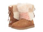 Ugg Classic Short Patchwork Fluff (chestnut) Women's Pull-on Boots
