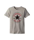 Converse Kids Chuck Patch Tee (big Kids) (dark Grey Heather) Boy's T Shirt