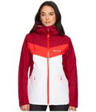 Marmot Ambrosia Jacket (white/red Dahlia) Women's Coat