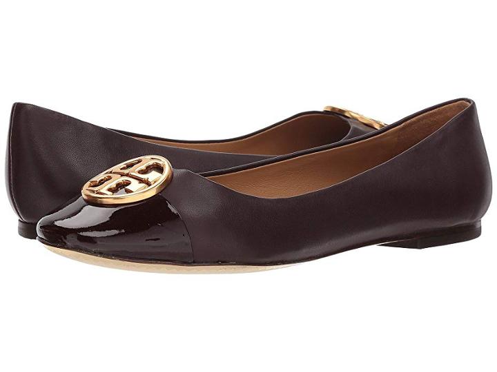 Tory Burch Chelsea Cap-toe Ballet (malbec/malbec) Women's Shoes