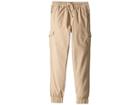 7 For All Mankind Kids Cargo Canvas Jogger Pants (big Kids) (stone) Boy's Casual Pants