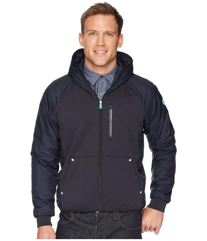Save The Duck Recycled Hooded Jacket (blue/black) Men's Coat