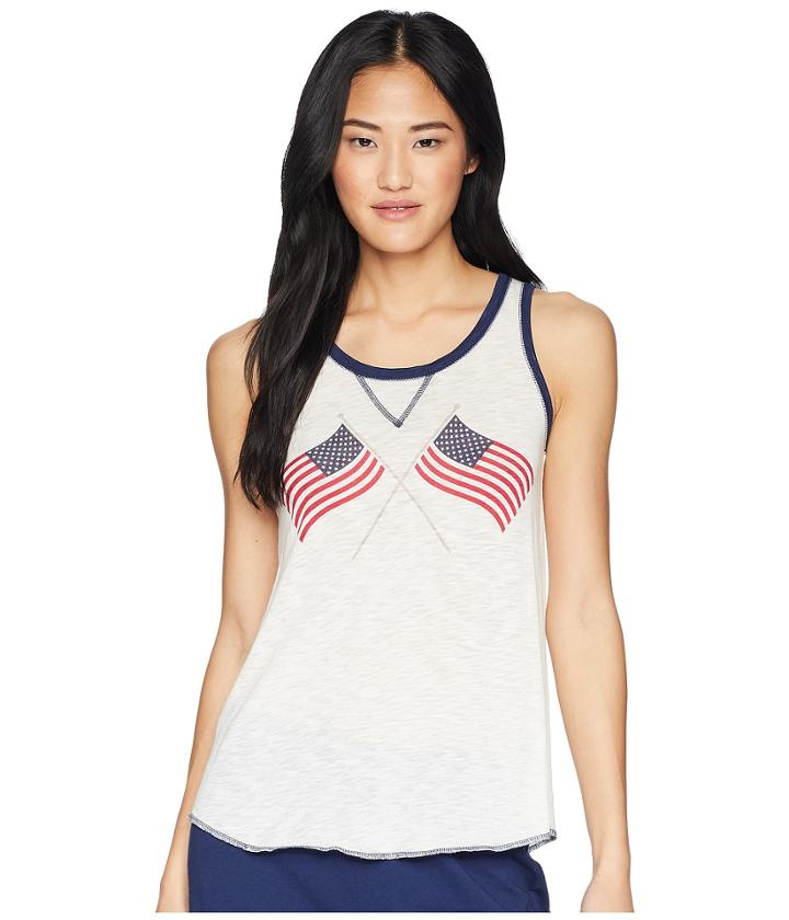 P.j. Salvage 76 Vibes Tank (ivory) Women's Pajama