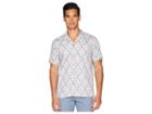 Ted Baker Bloo Short Sleeve Large Diamond Print Shirt (light Pink) Men's Clothing