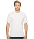 Under Armour Ua Threadborne V-neck Short Sleeve (white) Men's Clothing