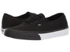 Vans Authentictm ((mono Bumper) Black/true White) Skate Shoes