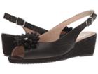 Sesto Meucci Bobby (black Nappa/black Cartizze Bow) Women's Sandals